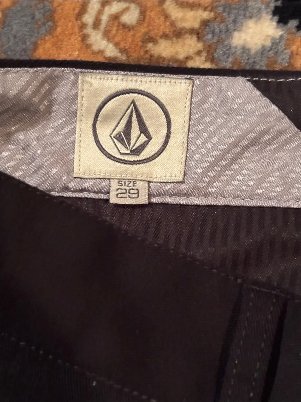 2 pairs of Volcom Men's Chinos in Black & Khaki